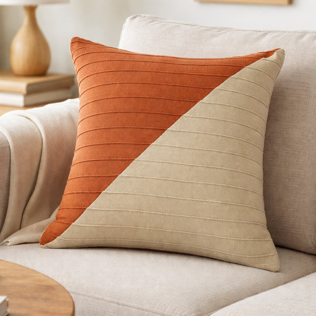 Capa de Almofada Drapeado Duplo