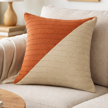 Capa de Almofada Drapeado Duplo