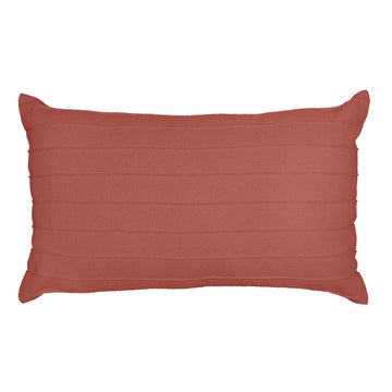 Capa de Almofada Drapeada Terracota