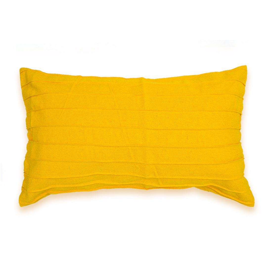 Capa de Almofada Drapeada Amarelo