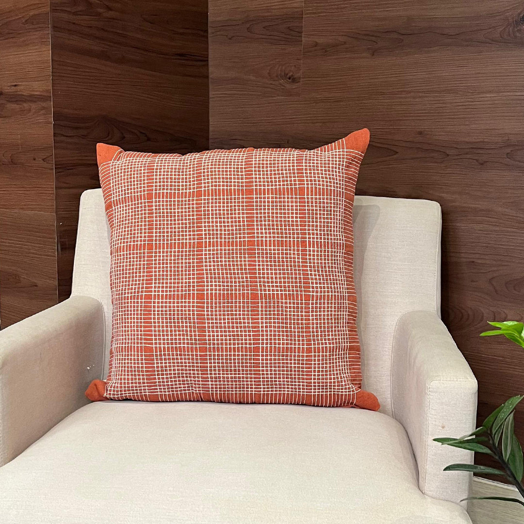 Capa de Almofada Dallas Full Terracota