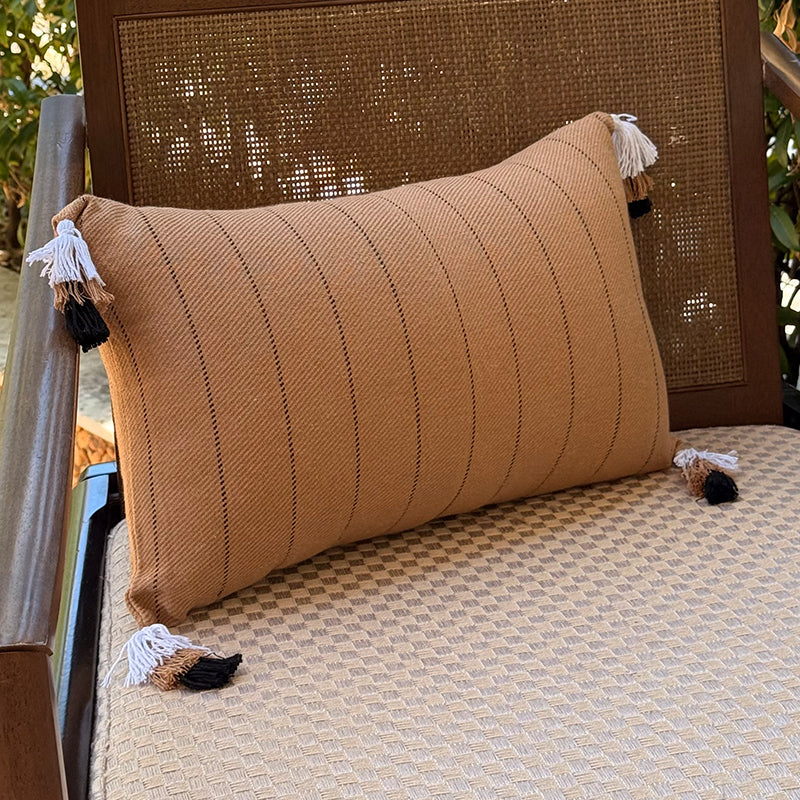 Capa de Almofada Tassels Retangular Tri