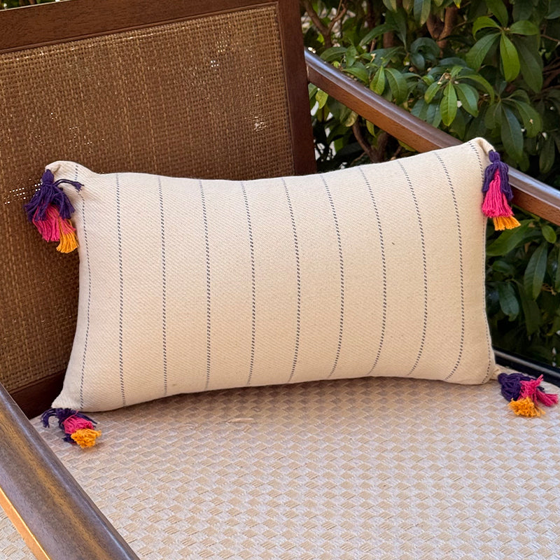 Capa de Almofada Tassels Retangular Tri
